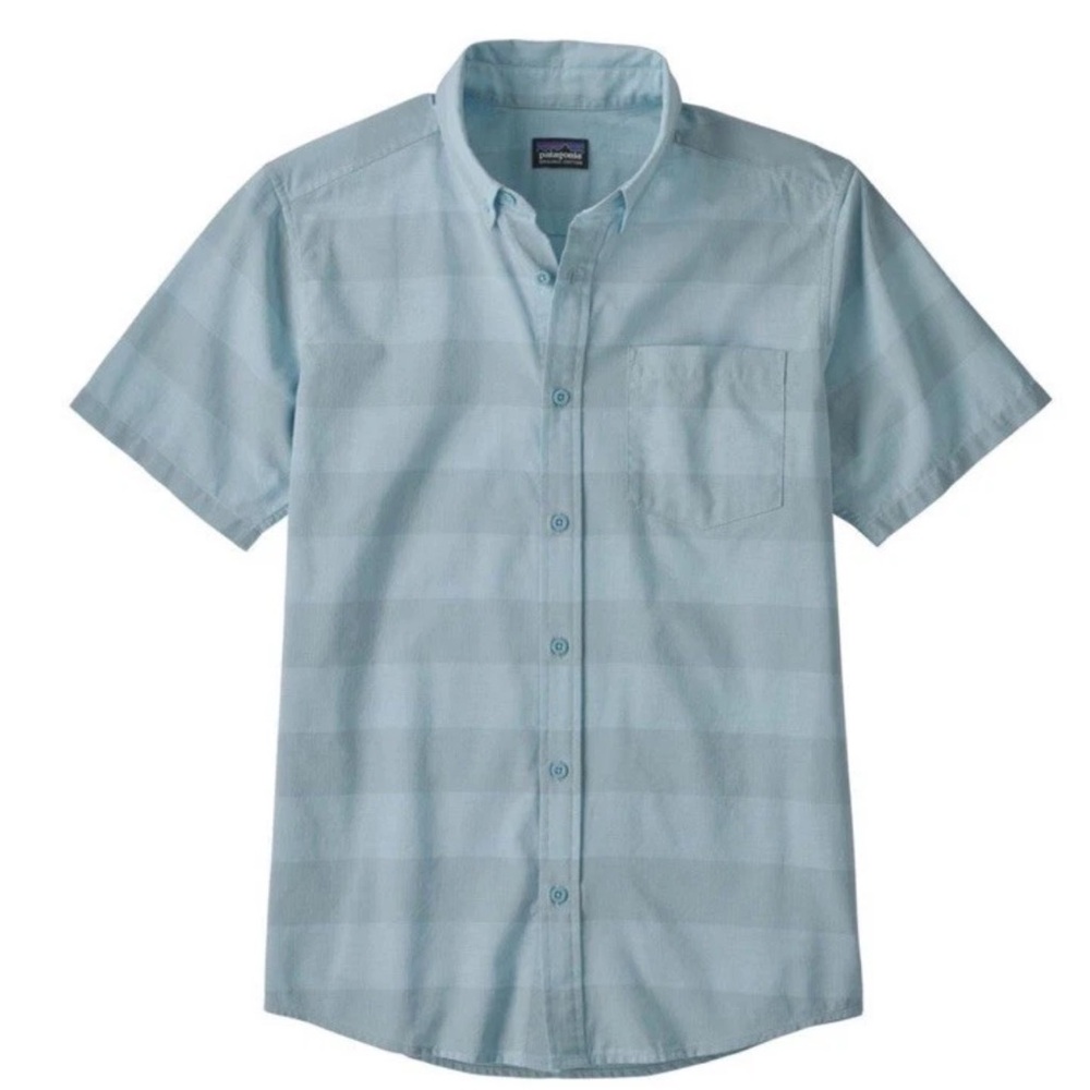PATAGONIA Lightweight Bluffside Shirt Boll Stripe Big Sky Blue XXL